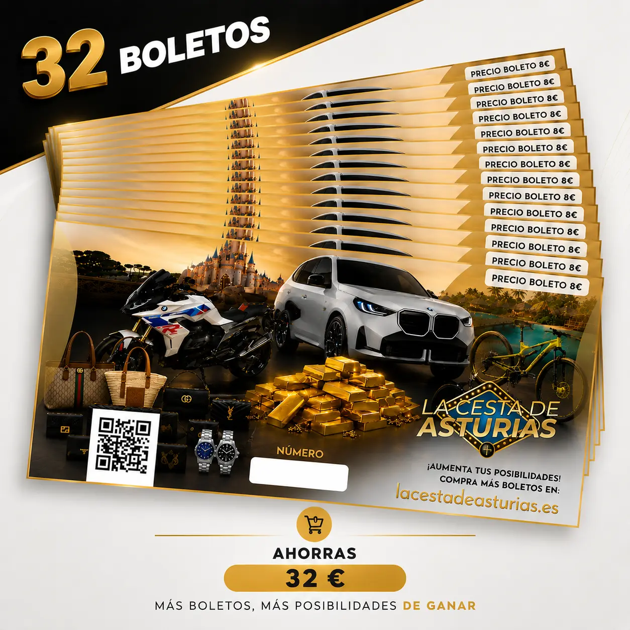 32 Boletos
